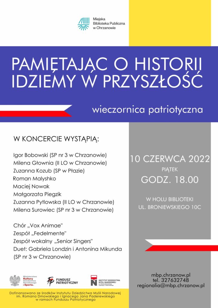 Plakat Wieczornica Patriotyczna