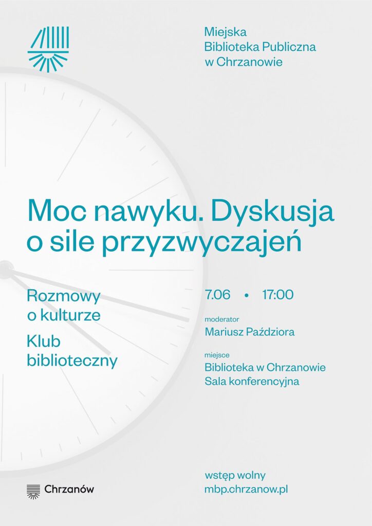 Rozmowy o kulturze klub biblioteczny 07.06.2023 plakat