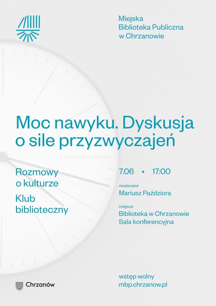Rozmowy o kulturze klub biblioteczny 07.06.2023 plakat
