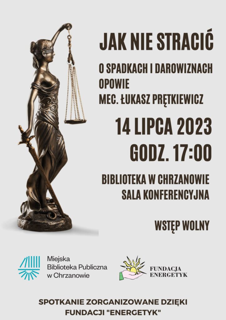 Fundacja Energetyk mec. Łukasz Prętkiewicz plakat S 14.07.2023