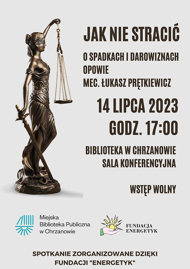 Fundacja Energetyk mec. Łukasz Prętkiewicz plakat 14.07.2023