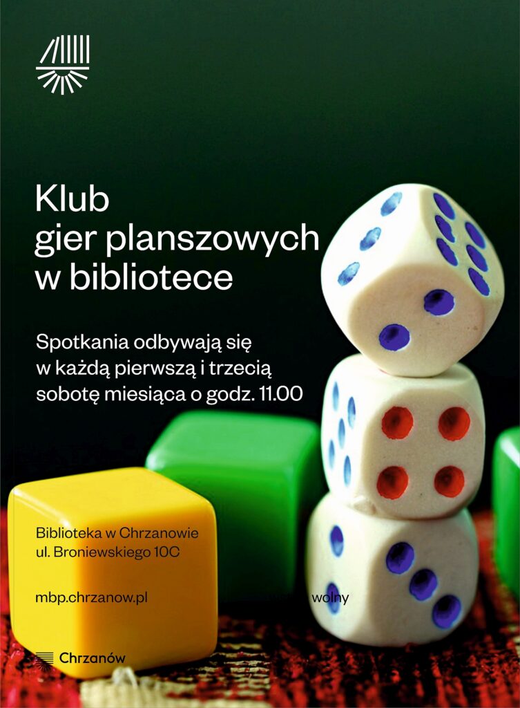 klub gier planszowych plakat soboty 2024