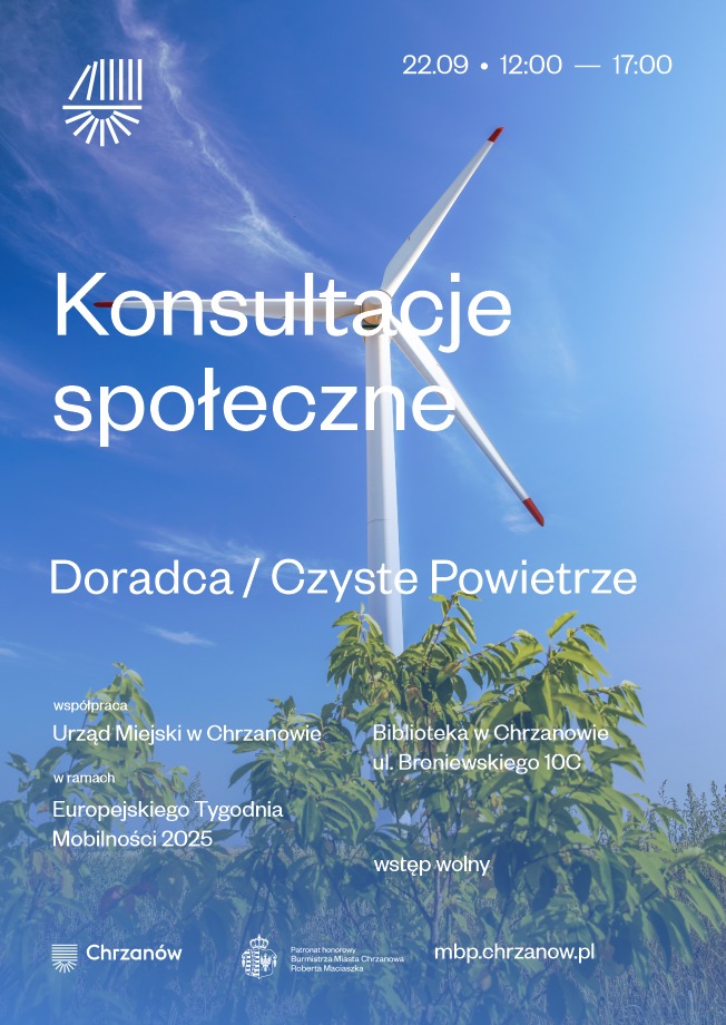 Konsultacje społeczne dotyczące doradztwa i czystego powietrza w Chrzanowie, zorganizowane w ramach Europejskiego Tygodnia Mobilności 2025.